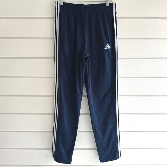 Adidas Men's Essentials 3-Stripes Tricot Track Pants In Navy Size Large - Picture 3 of 11